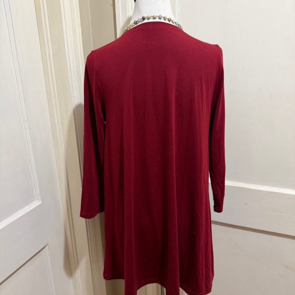 Mountain Mamas Elegant Maroon Tunic Top Women's Medium - Picture 10 of 11